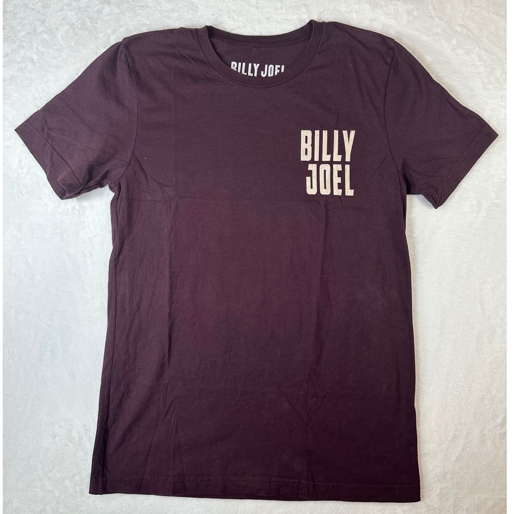 Billy Joel Tampa Florida 2020 Concert T-Shirt Mens Medium Amalie Arena Burgundy